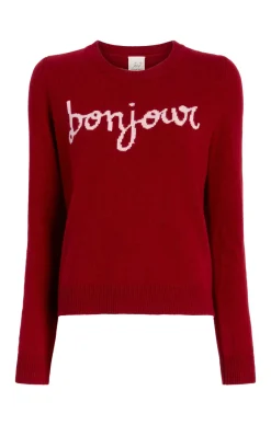 Bonjour Graphic Crewneck Sweater
