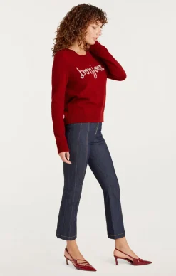 Bonjour Graphic Crewneck Sweater