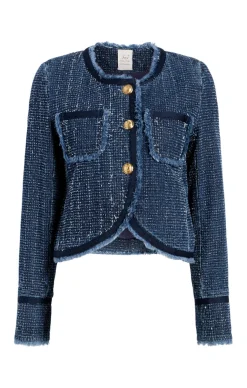 Boucle Denim Zanda Jacket