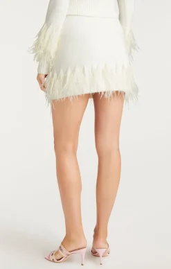 Briana Feather Mini Skirt