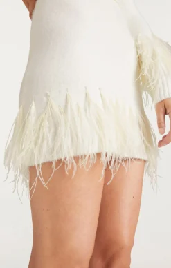 Briana Feather Mini Skirt
