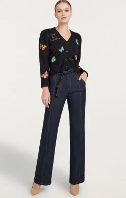 Butterfly Embellished Morgan Cardigan