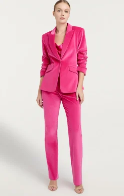 Chenille Velvet Scrunched Cheyenne Blazer