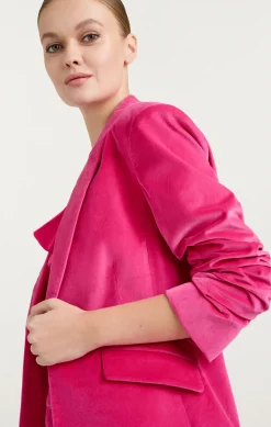 Chenille Velvet Scrunched Cheyenne Blazer