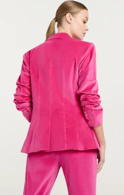 Chenille Velvet Scrunched Cheyenne Blazer