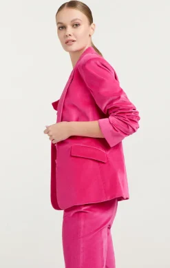 Chenille Velvet Scrunched Cheyenne Blazer