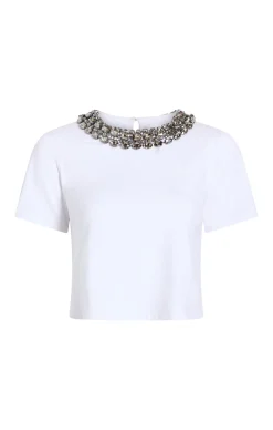 Chunky Necklace Shrunken Tee