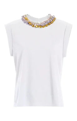Chunky Rhinestone Embellished Tee