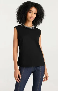 Chunky Rhinestone Embellished Tee