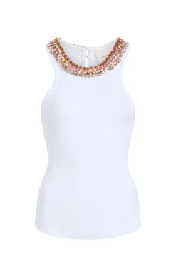 Chunky Rhinestone Necklace Lizzie Top