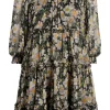 Cosmo Flowers Olive Dress