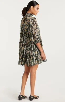 Cosmo Flowers Olive Dress