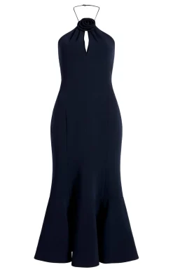 Crepe Flower Jennie Dress