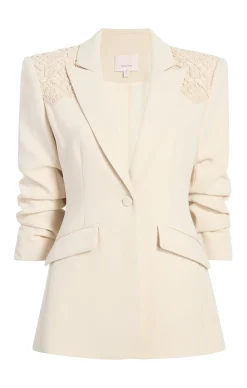 Crochet Lace Scrunched Cheyenne Blazer