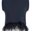 Cropped Feather Tee