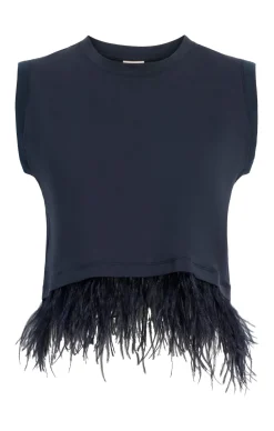 Cropped Feather Tee