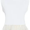 Cropped Feather Tee