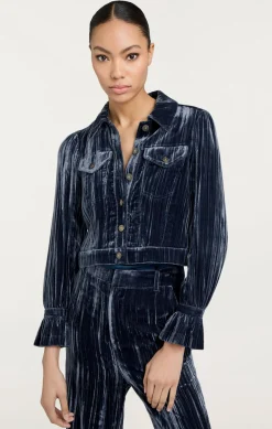 Crushed Velvet Dillon Jacket