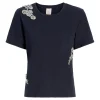 Crystal Chrysanthemum Shrunken Tee