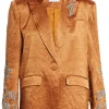 Crystal Floral Embellished Cheyenne Blazer