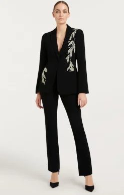 Crystal Floral Embellished Cheyenne Blazer