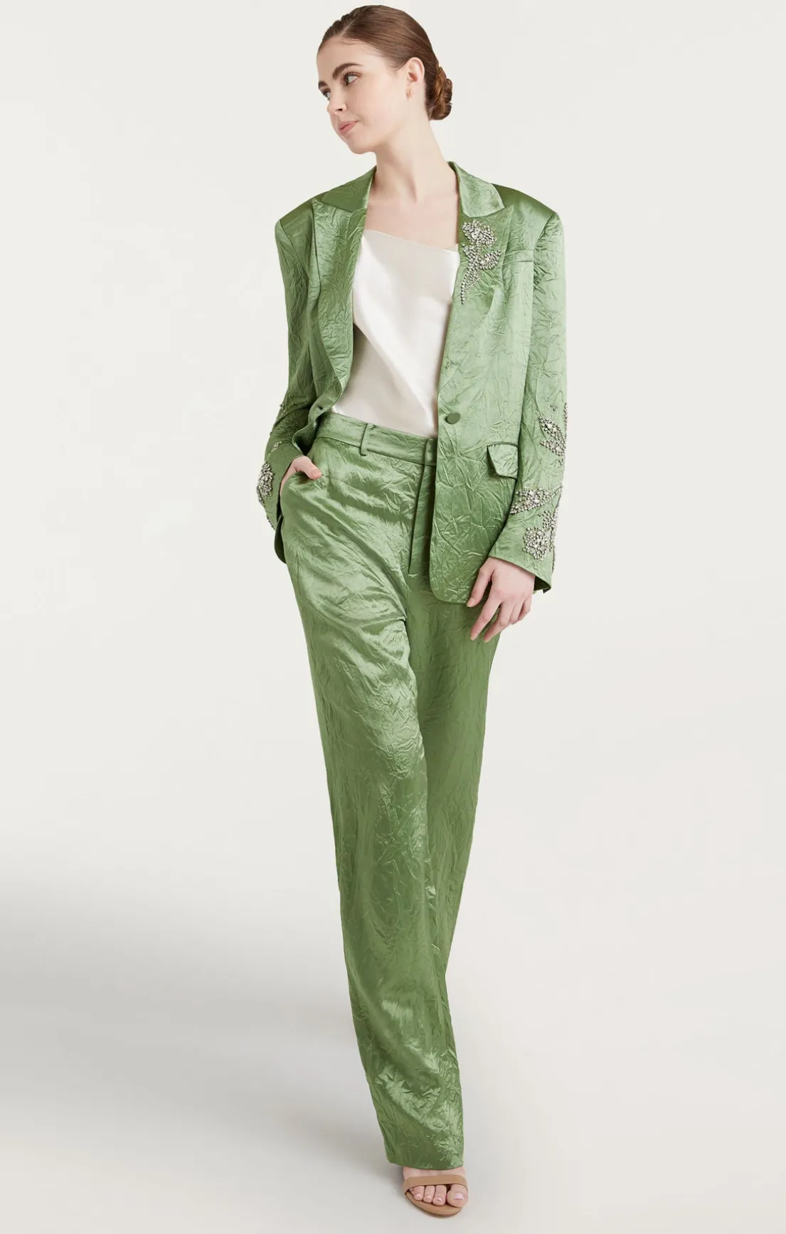 Crystal Floral Embellished Cheyenne Blazer