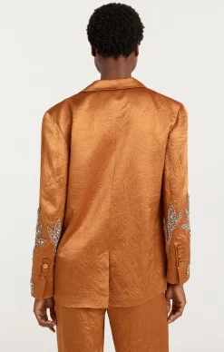 Crystal Floral Embellished Cheyenne Blazer