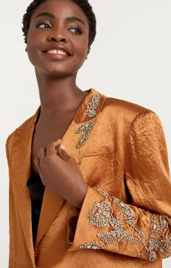 Crystal Floral Embellished Cheyenne Blazer