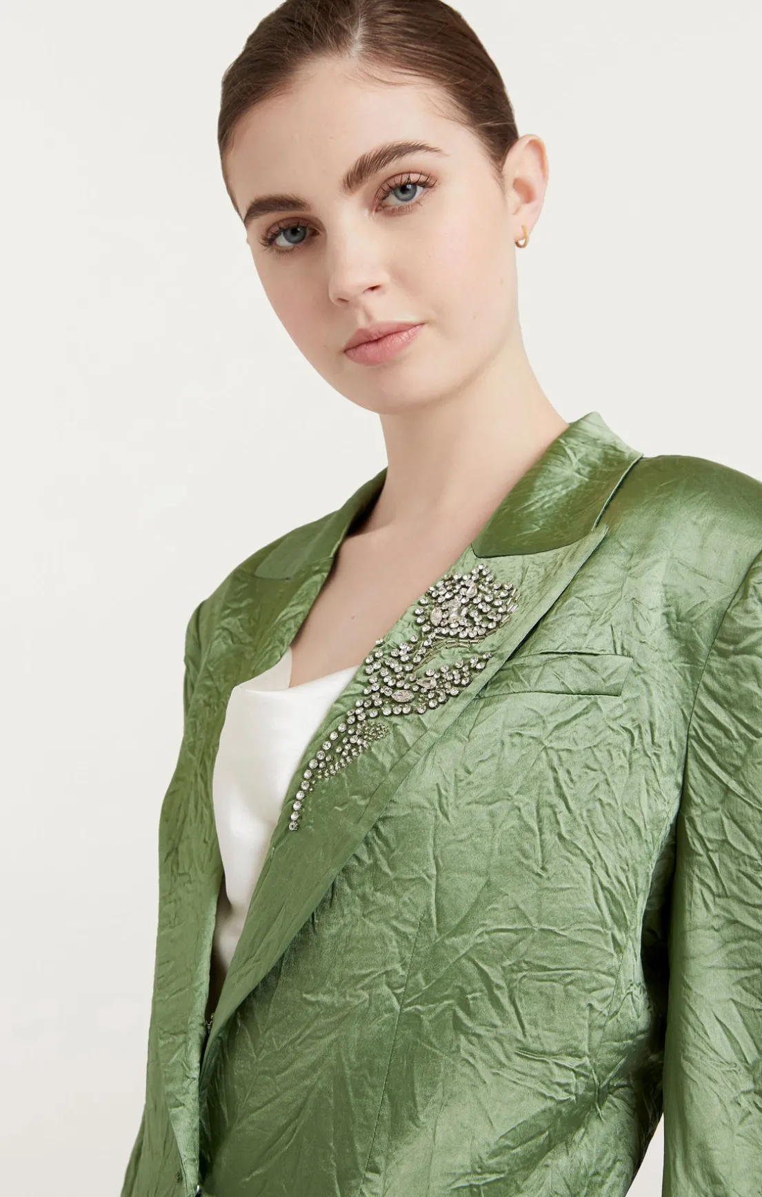 Crystal Floral Embellished Cheyenne Blazer