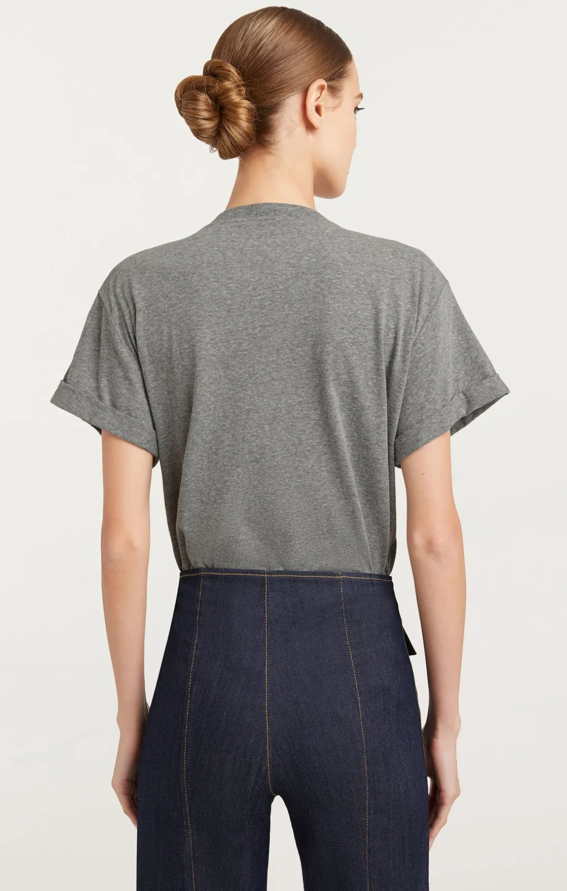 Crystal Floral Vneck Bree Tee