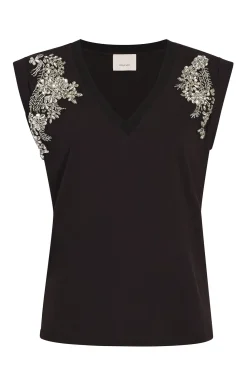 Crystal Ivy Embellished Bella Tee