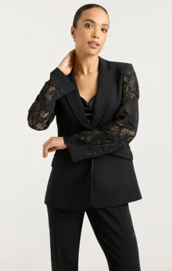 Cutout Paisley Embellished Cheyenne Blazer