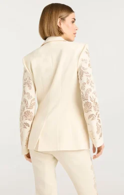 Cutout Paisley Embellished Cheyenne Blazer