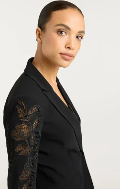 Cutout Paisley Embellished Cheyenne Blazer
