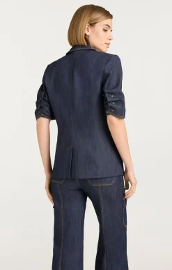 Denim Short Sleeve Khloe Blazer