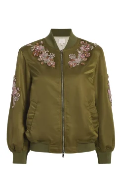 Diamond Daisies Embellished Talulla Bomber