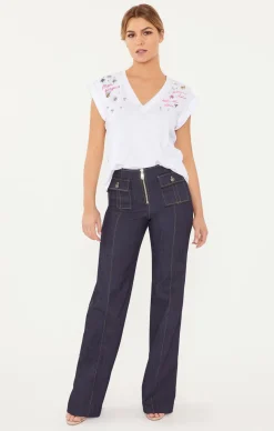 Ditsy Floral Vneck Bella Tee