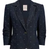Ditsy Rhinestone Le Petit Khloe Blazer