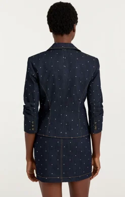 Ditsy Rhinestone Le Petit Khloe Blazer