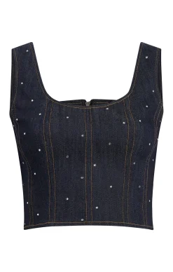 Ditsy Rhinestone Ora Bustier