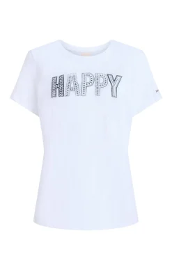 Embroidered Happy Tee
