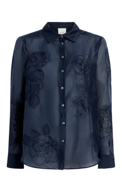 Embroidered Organza Luna Top