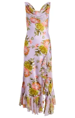 Faded Chrysanthemum Raya Dress