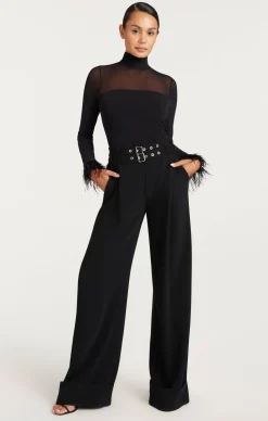 Feather Trim Shantel Top