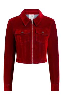 Flocked Denim Marilee Jacket