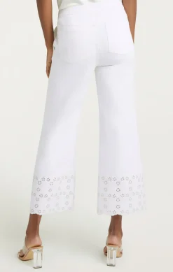 Floral Eyelet Amelia Pant
