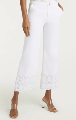 Floral Eyelet Amelia Pant