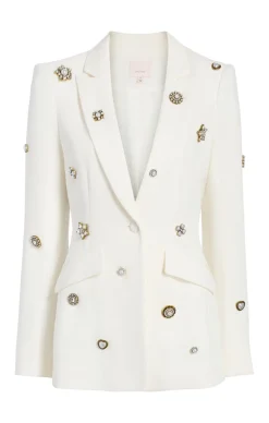 Gold Charm Embellished Cheyenne Blazer