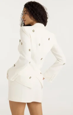 Gold Charm Embellished Cheyenne Blazer