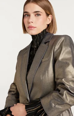 Gold Coated Khloe Blazer